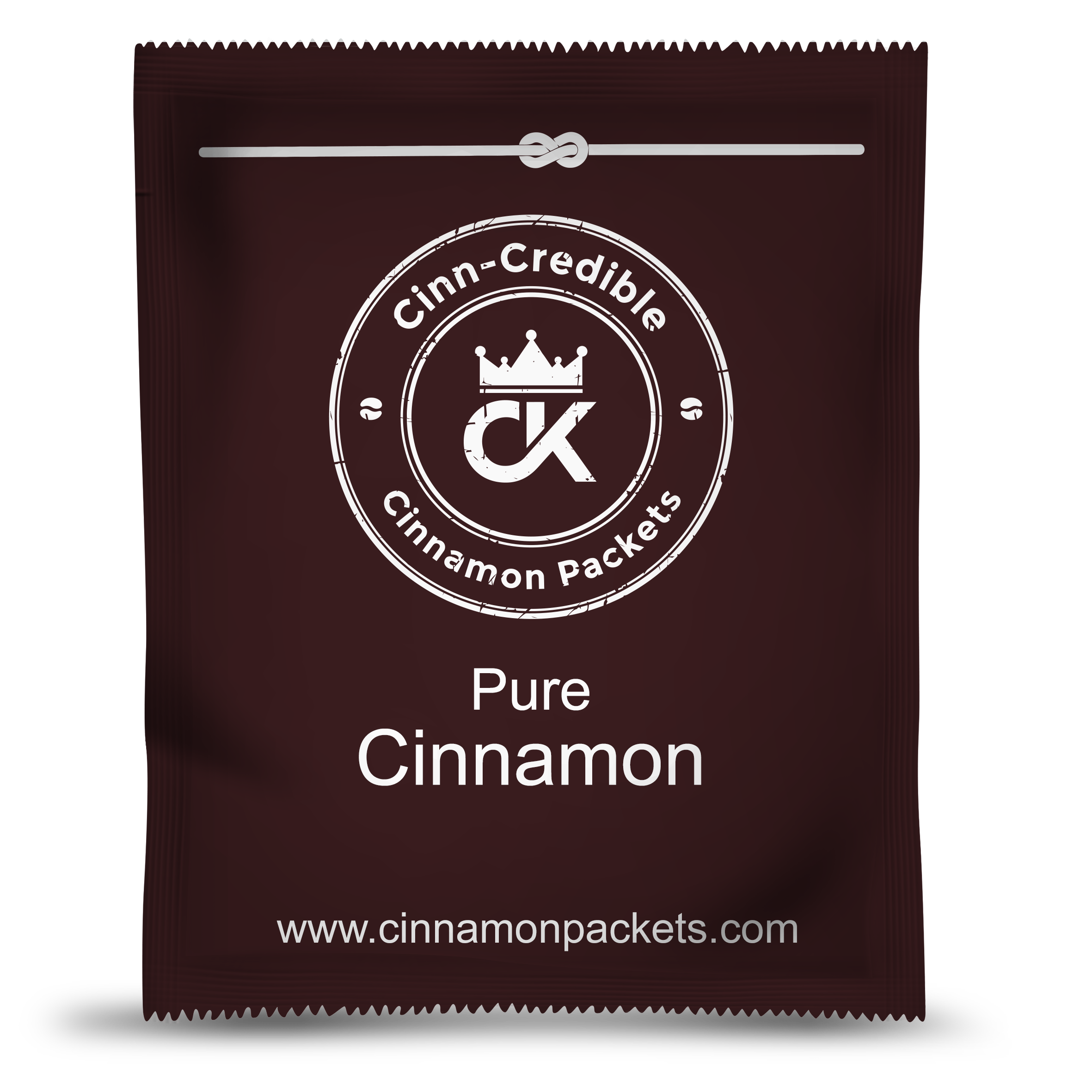 Close-up of a single Cinnamon Packet